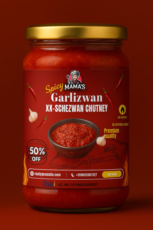 Garlic schezwan chutney